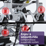 EQUIPMED Ultra-Light Power Wheelchair, Tight Turning, Airline Approved, ARTG Certified, Aluminium V219-HWCELEEQ15BA