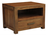 Paris 1 Drawer Solid Mahogany Timber Lamp Table V199-LT001PNMKLP