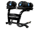 Powertrain 48kg Adjustable Dumbbells Set Home Gym Exercise Free Weights Stand - Blue DMB-BF1-024-2S-BU
