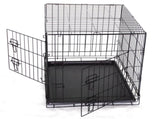 YES4PETS 30' Collapsible Metal Dog Rabbit Crate Cage Cat Carrier With Divider V278-CR30WDIVIDER