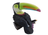 Toucan Tree Hugger Tree Decor Hanging Garden Statue Multicolor Resin Tropical Exotic Bird Sculpture V1294-YM0901-3111250054611