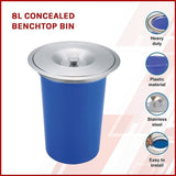 8L Concealed Benchtop Bin V63-818073