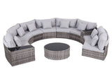 Gardeon 8 Seater Outdoor Sofa Set 11PCS Table Chair Set Garden Rattan Furniture ODF-SOFA-11PC-RTA-GE