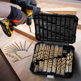 RYNOMATE 230 pcs Drill Bits Set with Black Plastic Case V227-8287305306230