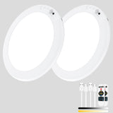 2 Pack Magnetic Wireless Ceiling Light, Rechargeable Battery Operated Ceiling Light wiht Remote, V1171-CB-BOM000887