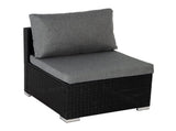 Outdoor Modular Lounge Sofa Bondi-Black V264-OTF-507S-BLK