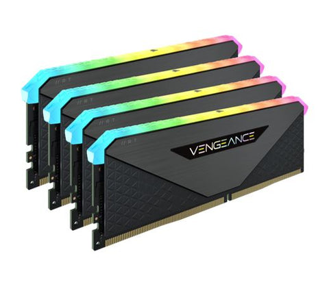 CORSAIR Vengeance RGB RT 128GB 4x32GB DDR4 3600MHz C18 18-22-22-42 Black Heatspreader Desktop Gaming V177-L-MECMD4-VRGBRT4X3236