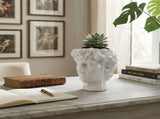 Urban Attitude David Head Planter - Matte White V398-UA-UT260610WHT