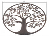 Laser Cut Round Tree Of Life Wall Art 60cm V637-01547TRE