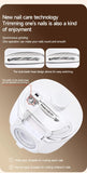 2-in-1 Electric Nail Clipper with Magnifying Glass & LED Light - Automatic Nail Trimmer & Polisher V888-ELOSUNG41826