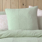 Platinum Collection Tropicana Sage Cotton Matelasse Quilt Cover Set Queen V442-LED-QUILTCS-TROPICANA-SAGE-QS