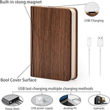 Christmas giftsRechargeable LED Book Night Light Creative Folding Wooden Lamp with Magnetic Design V1107-LED BOOK NIGHT LIGHT3-XL