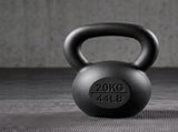Everfit 20kg Cast Iron Kettlebell Powder Coating Flat Bottom Home Gym FIT-K-KB-IRON-20KG