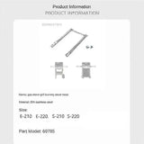 Grill Burner Tube Replacement Stainless Steel Even Heating for Weber Spirit E 210 E 220 S 210 S 220 V1189-LC-HW-00438