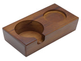 Wooden Coffee Protafilter Stand Holder Coffee Tamper Holder Stand Tamping Station Brown V1294-YM0717-3118220188411