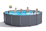 INTEX 4.78M X 1.24M GRAPHITE GRAY PANEL POOL SET V183-26384AU