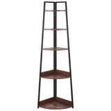VEVOR 5 Tier Corner Shelf Tall Corner Bookshelf Plant Rack Wall Shelves Tower V952-ZLSZJSNJTMK7YJ7FI001V0