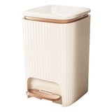 9/12 Liter Large Capacity Trash Can Square Plastic Garbage Can with Lid, Step Pedal Trash Can for V1369-AZ3-W-10039
