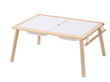 Kids Sensory Table Sand Water Play Table with 1 Paper Roll 3 Storage Bins V952-GGZDJZBK2129VB7WFV0