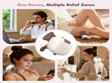 4D neck massager, shoulder massager with heating, a cordless and portable massager that simulates V1188-MS-313-0243