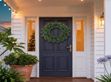 Christabelle 61cm Dorset Pine Christmas Wreath Pre Lit Multi Function LED Battery Operated Fron 112_WFLD61
