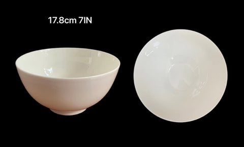 bulk 24 White Fine Bone China Bowl 18x10cm V637-TAB30992