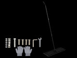 Lambu Lawn Levelling Rake Heavy Duty 75x25cm Steel Head Adjustable Handle Black UM1288-AU