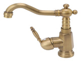 Bathroom Sink Faucet Antique Brass Vanity Mixer Faucet Tap Heightening Single Handle Wash Basin Tap V1294-YM0626-3112220094211