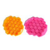 2-Piece Flexible Silicone Cake Mold Set with Honeycomb Pattern, Non-Stick Multi-Purpose Baking Pan V1370-AZ4-11564