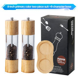 Retro wooden manual pepper grinder, large capacity, adjustable coarseness, ceramic core, no flavor V1385-HJYMJ-001