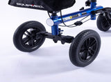 EQUIPMED Knee Scooter Walker, 10 inch Tyres Dual Brakes Bag - Broken Leg Ankle Foot Mobility V219-HELKNSEQS2BA