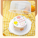 Large 10 Inch Cake Carrier Keeper Stand with Handles and Lids Container for Transport Cake Holder V1259-DP01-A-3002