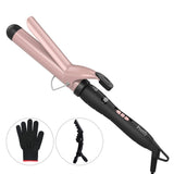 Portable Hair Curler Tube Pretfy 1.25inch Hair Curling Iron Hair Curlererature Adjustable LCD V1366-AZ2-W-19081