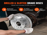 Front&Rear Rotors Disc Brake Pads Kit for 14-18 Chevy Silverado Gmc Sierra 1500 V952-QCCCPTZSILVEW8IC2V0