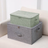 SOGA 2X Green Small Portable Double Zipper Storage Box Moisture Proof Clothes Basket Foldable Home SBOX027X2