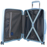 Pierre Cardin Inspired Milleni Cabin Luggage Bag Travel Carry On Suitcase 54cm - Blue V563-MONACO-CABIN-BLUE