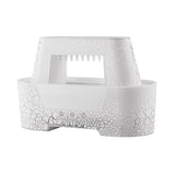 White 300ml Ultrasonic Aroma Diffuser with Cracked Light Design - Cool Mist Humidifier for Home and V888-ELOSUNG18222
