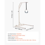 Trapeze Bar for Bed Mobility, Height-Adjustable Free Standing Trapeze Bar with 2 Wheels, 300LBS V952-CSDJLDXDJZGZ2TMM8V0