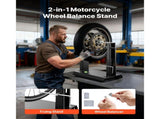 Motorcycle Wheel Balancer, 40 kg Capacity, Tire Balancer & Truing Stand with Adjustable Centering V952-ZXCLPHJDDPQPB8LAB001V0