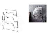 Wall Mounted Pot Lid 3 Layers Multifunction Stainless Steel Lid Holder Chopping Board Storage V1294-YM0521-3118230031611