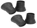 4pcs Furniture Risers 6 Inches Horn Shaped Black Plastic Heavy Duty Riser for Bed Sofa V1294-YM0715-3117220134611