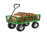 680 Lbs Steel Garden Cart on Wheels, Heavy Duty Garden Wagon Cart Pullable, Metal Outdoor Utility V952-ZXHYTCHH680LDM4Y8V0
