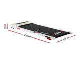 Everfit Treadmill Electric Walking Pad Incline Under Desk Home Gym 380mm White TMILL-380-INC-WH