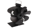 6 Blades Heat Powered Stove Non Electric Self Starting Fireplace High Temperature Resistant V1294-YM3113220247711-0421