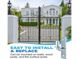 Heavy Duty Chain Link Gate Hinges 2-Pack with 5/8' Pin for Outdoor Metal Fences V1366-AZ2-W-14421