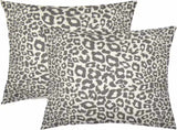 Lime Green White Leopard Print Pillow Covers 18x18 Inch Set of 2 Cheetah Animal Spots Decorative V1189-WXFWAL-20260319-01435