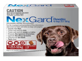 Nexgard XLarge Dogs 25.1 - 50kg Red 3pk NEXGARD-WNXL3