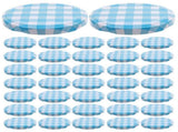 50PCS Lug Lids for Canning Jam Jars Lids Sky-Blue Iron Canning Cover for Commercial Use V1366-AZ2-W-13895