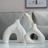 Minimalist Ceramic Vase Set Black V1107-CS-XDQSHP