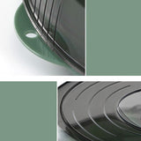 Dish Cover PET Heat Insulation Storage Transparent Dustproof for Home Picnic Cooking Green V1294-YM0717-3111220217211
